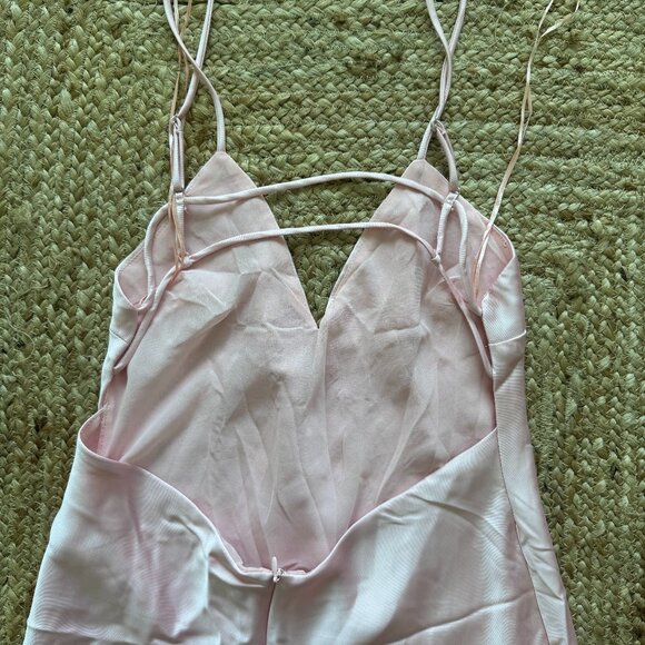 ZARA Satin Midi Dress – Pastel Pink – Size L – New (No Tags) 🎀 - Picture 10 of 13